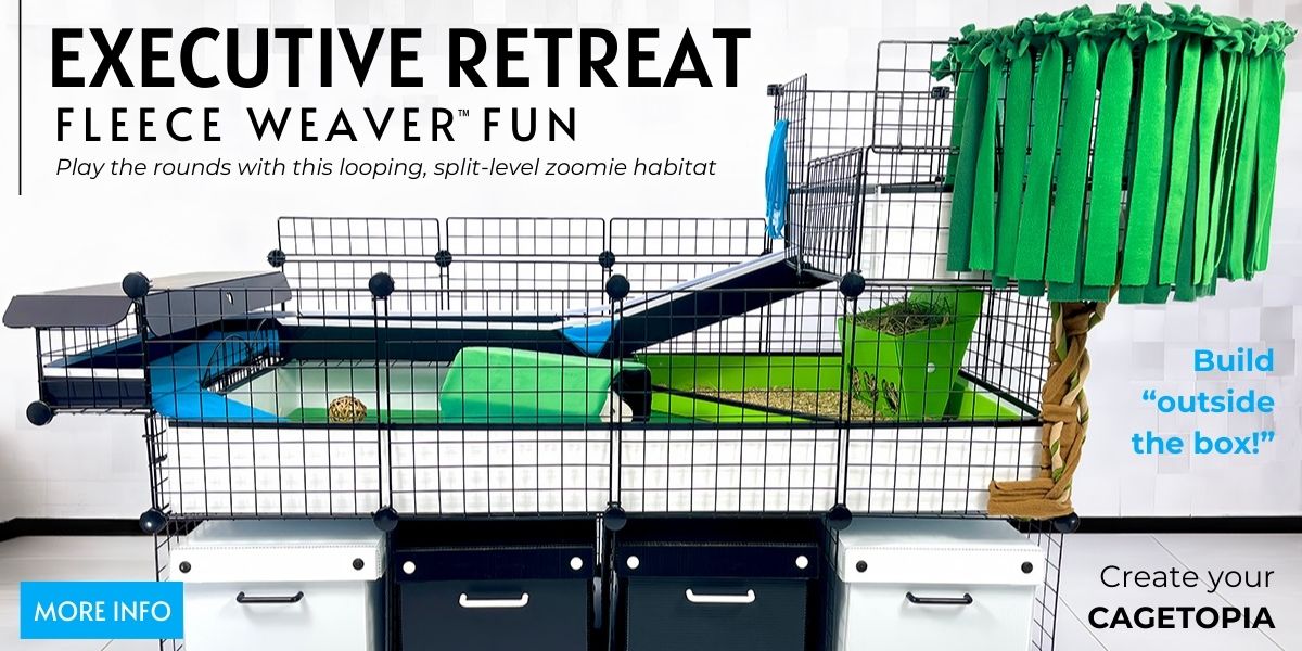 Executive Retreat Cage Theme for C&C Cages for Guinea Pigs by Cagetopia
