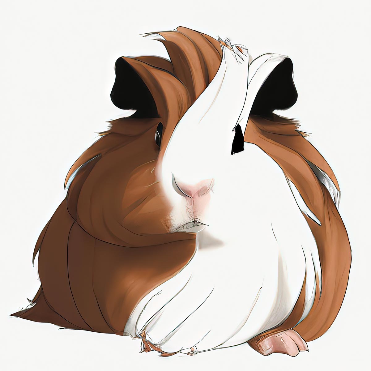 Guinea pig Illustration from CavyArt