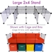 Large Cage Stand with Bins for 2x4 C&C Cagetopia Cage