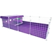 Cage Starter Kit - 2x4 Grids in Purple-White - STARTER-LG-PU-W