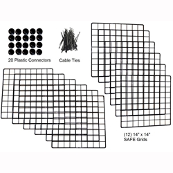 Cagetopia Medium Grid Set with Connectors for 2x3.5 C&C Cage