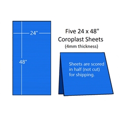Coroplast Sheet - 5 pcs 24x48 coroplast, sheets
