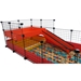 Piggy Party Patio in red for Guinea Pig C&C Cages by Cagetopia