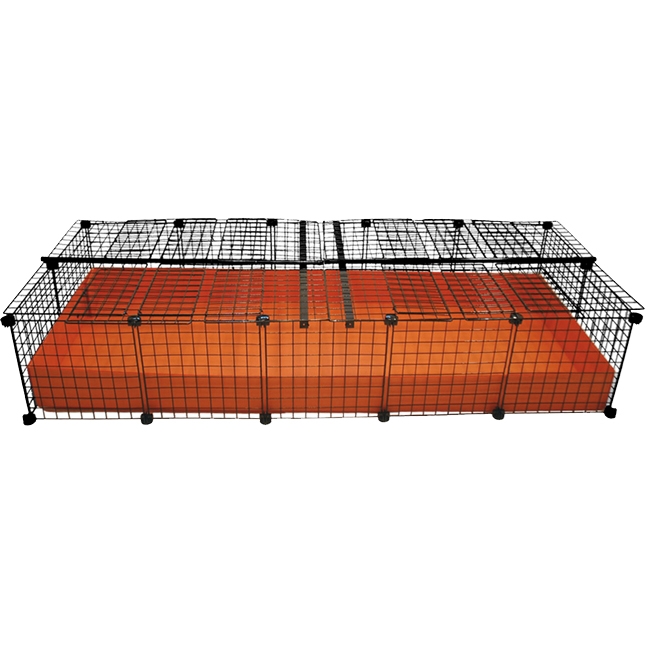 NEW 2x5 Grid Covered C&C Cube & Coroplast Guinea Pig Cage XL 