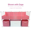 Pink and White Medium Cubby